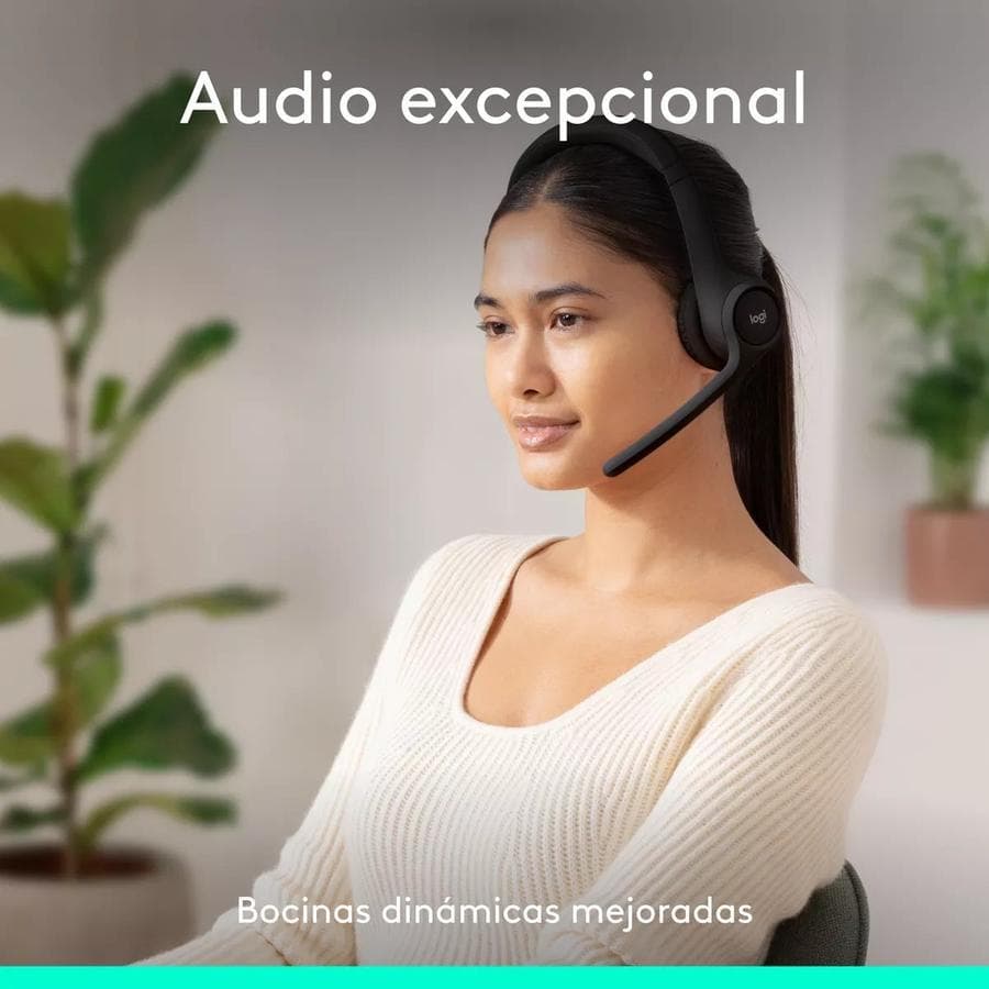 Auricular Inalámbrico Logitech Zone 300 Con Micrófono Negro — miniatura 4