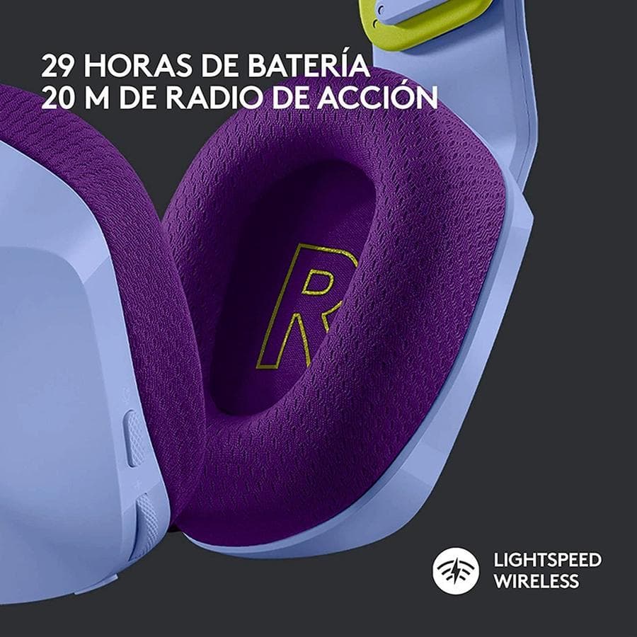 Auricular con Microfono Gamer Logitech G733 Lila RGB Gaming — miniatura 4