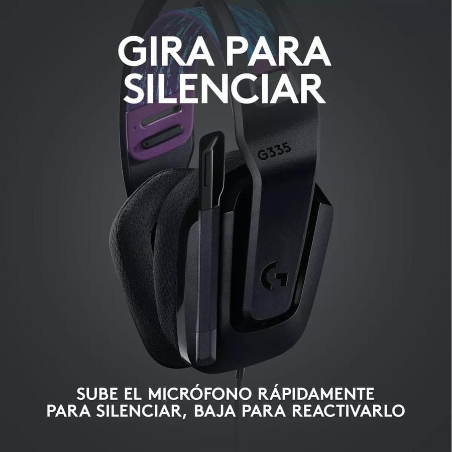 Auricular Gamer Logitech G335 Negro — miniatura 3