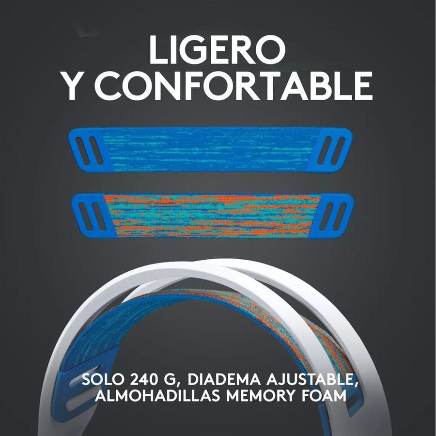 Auricular Gaming Logitech (G335) Blanco — miniatura 3