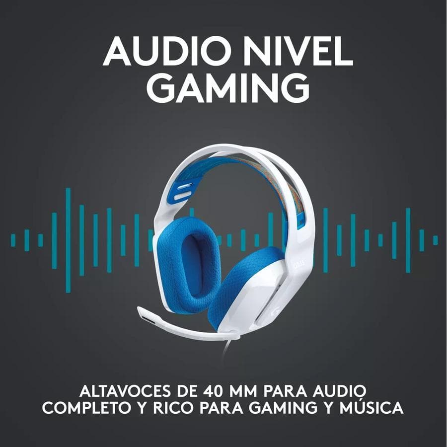 Auricular Gaming Logitech (G335) Blanco — miniatura 4
