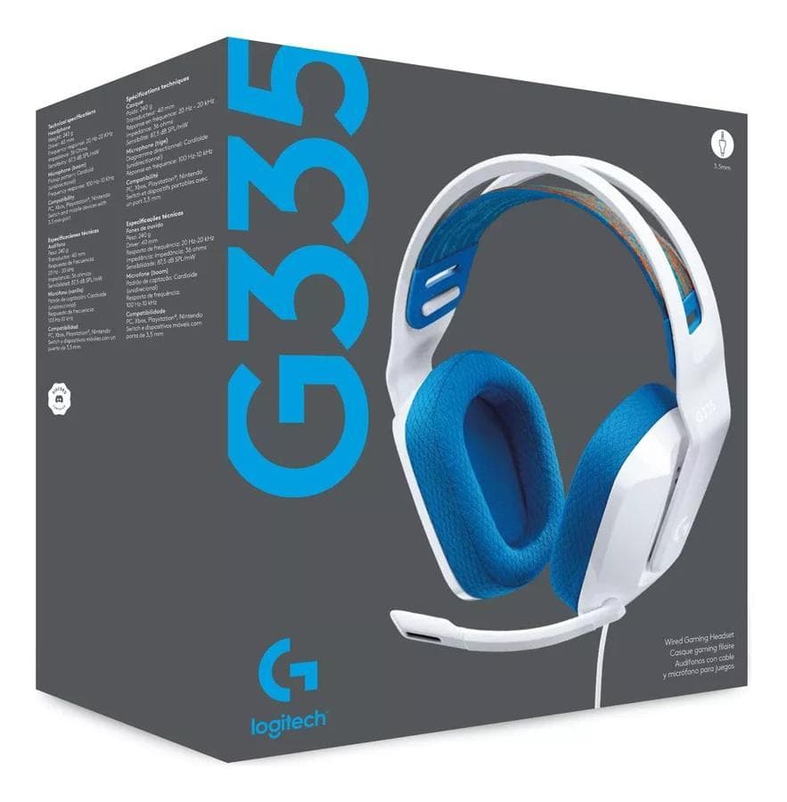 Auricular Gaming Logitech (G335) Blanco — miniatura 6