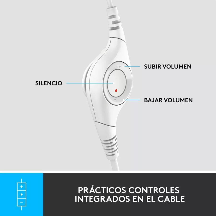 Auricular Logitech H390 USB con Microfono Blanco — miniatura 6