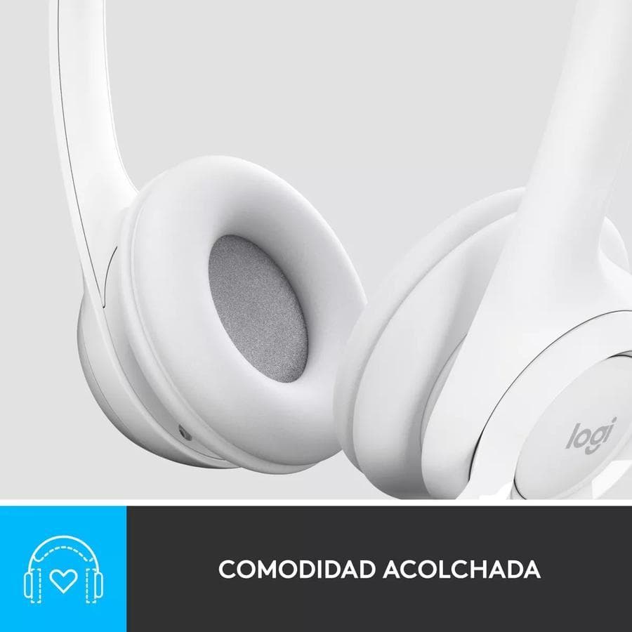 Auricular Logitech H390 USB con Microfono Blanco — miniatura 7