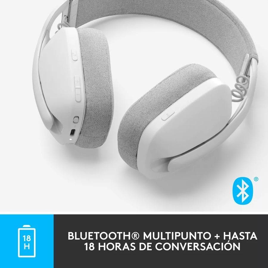 Auricular Logitech Zone Vibe 100 Inalámbrica Blanco — miniatura 2