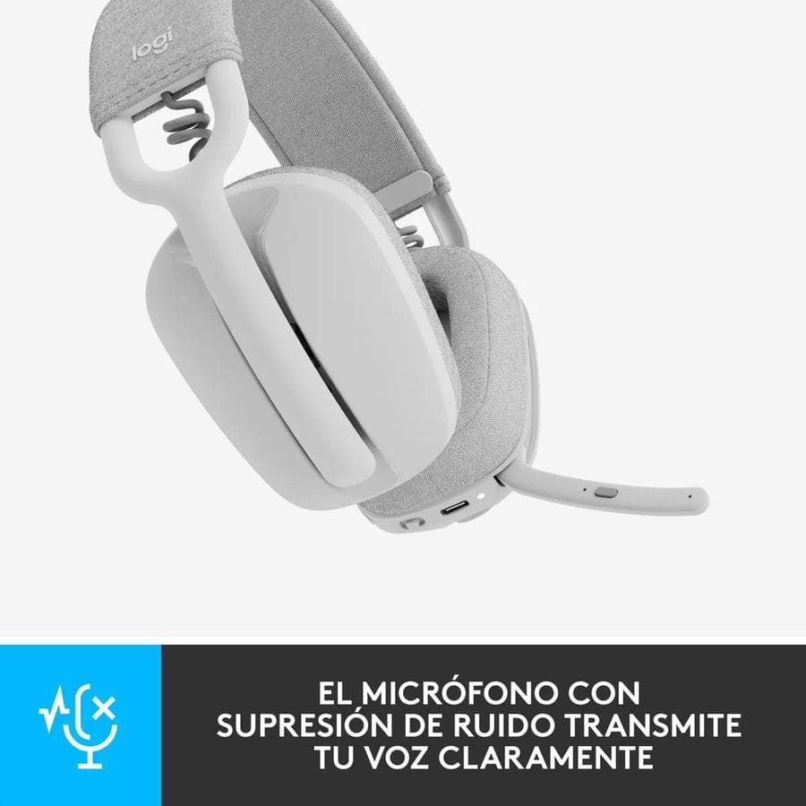 Auricular Logitech Zone Vibe 100 Inalámbrica Blanco — miniatura 5