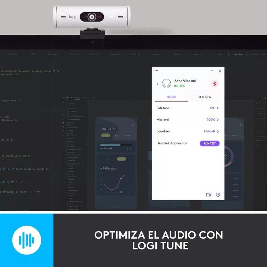 Auricular Logitech Zone Vibe 100 Inalámbrica Blanco — miniatura 9