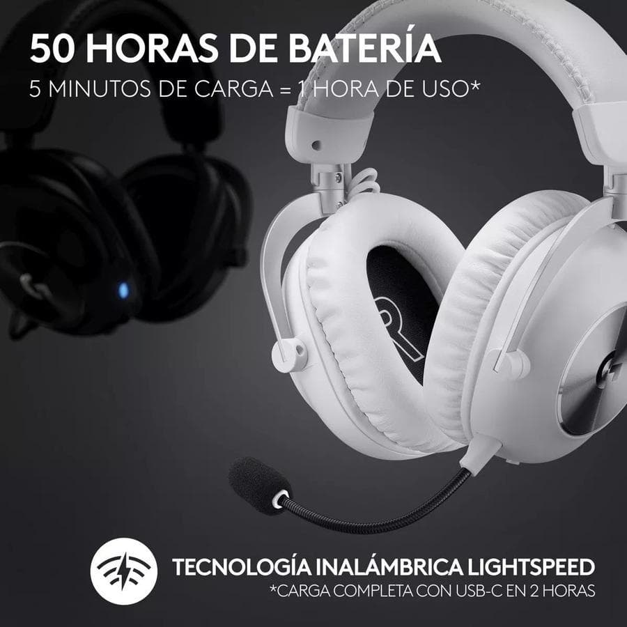 Auricular Gamer Logitech G Pro X 2, Lightspeed / Bluetooth Blanco  — miniatura 5