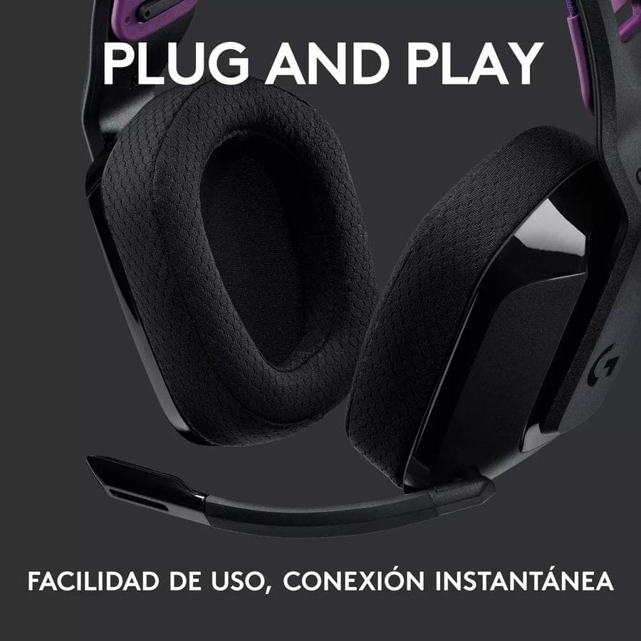 Auricular con Microfono Gamer Logitech G535 Black LIGHTSPEED — miniatura 6