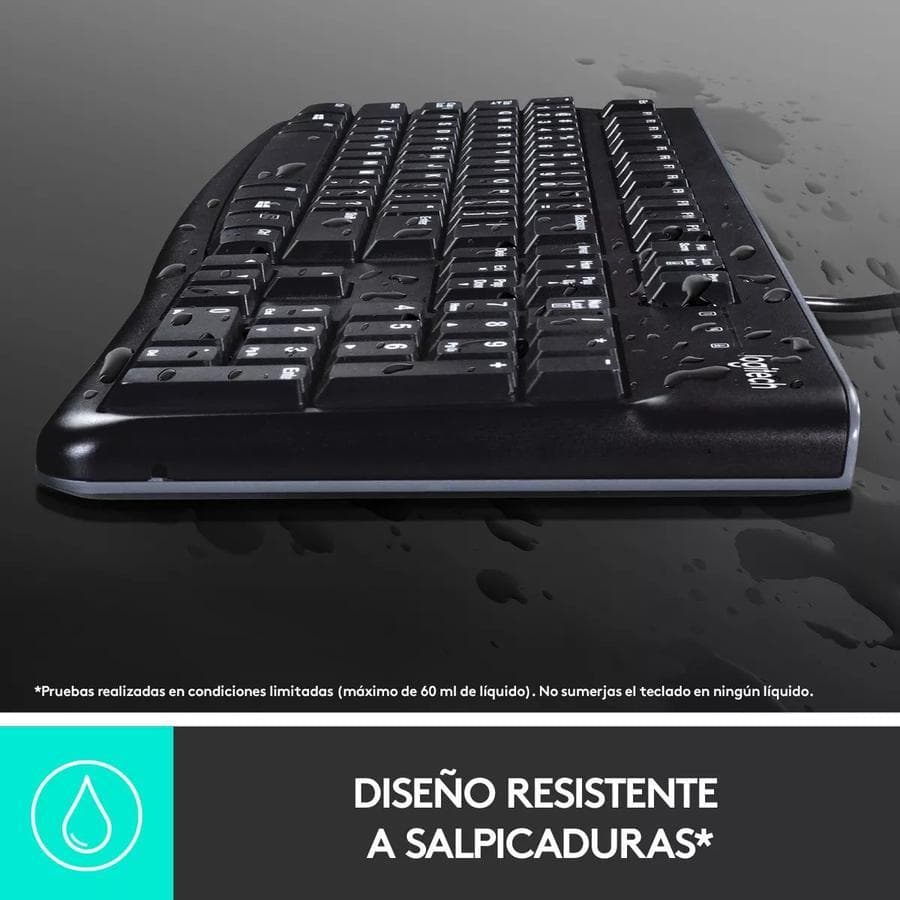 Teclado Usb Logitech (K120) Negro — miniatura 2