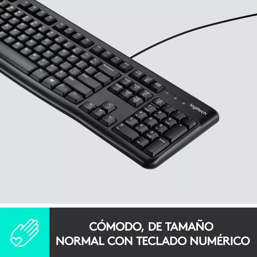 Teclado Usb Logitech (K120) Negro — miniatura 7