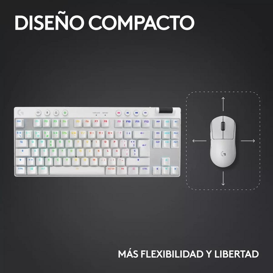 Teclado Gamer Lightspeed Bluetooth Rgb Logitech G Pro X Tkl — miniatura 6