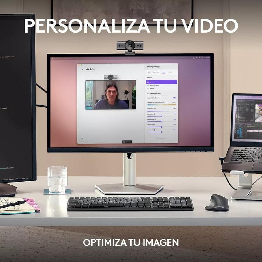 Cámara Web Logitech Mx Brio Ultra Hd 4K Streaming — miniatura 6
