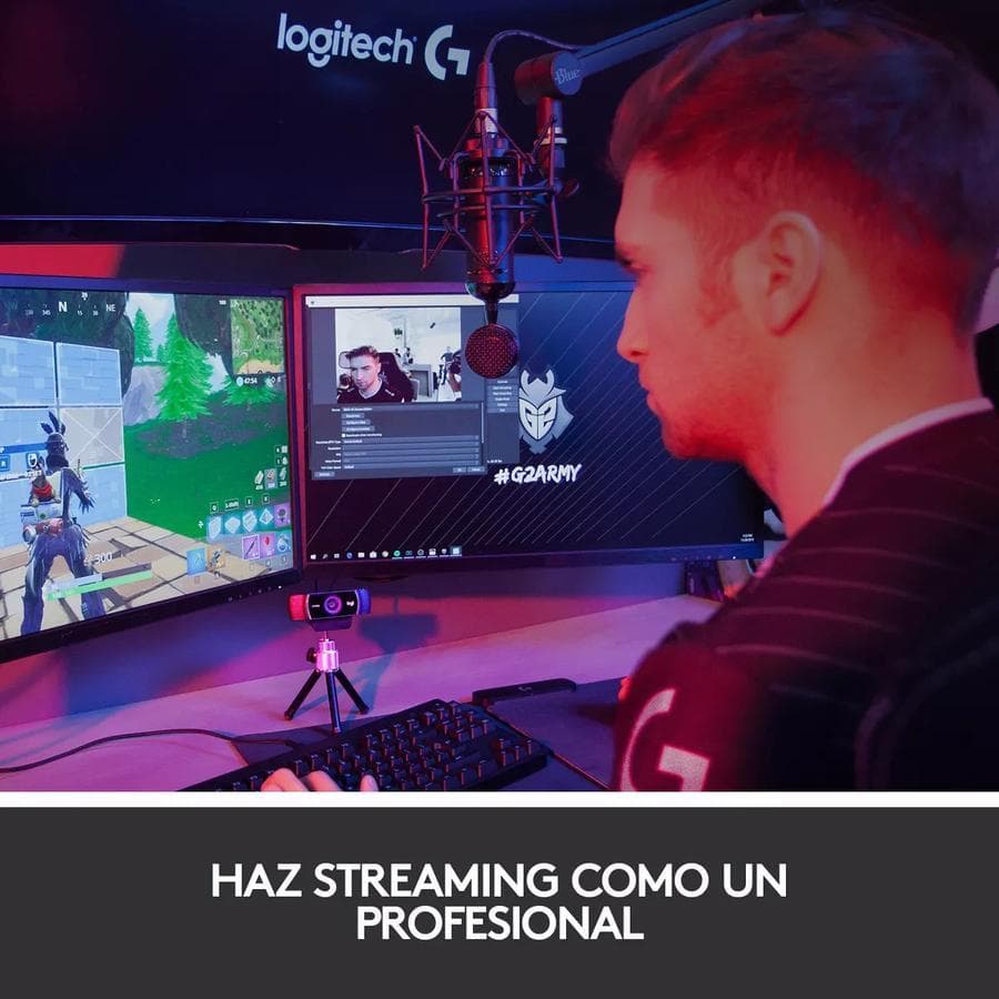 Cámara Web Logitech C922 Pro HD 1080p Stream con Microfono y Tripode — miniatura 7