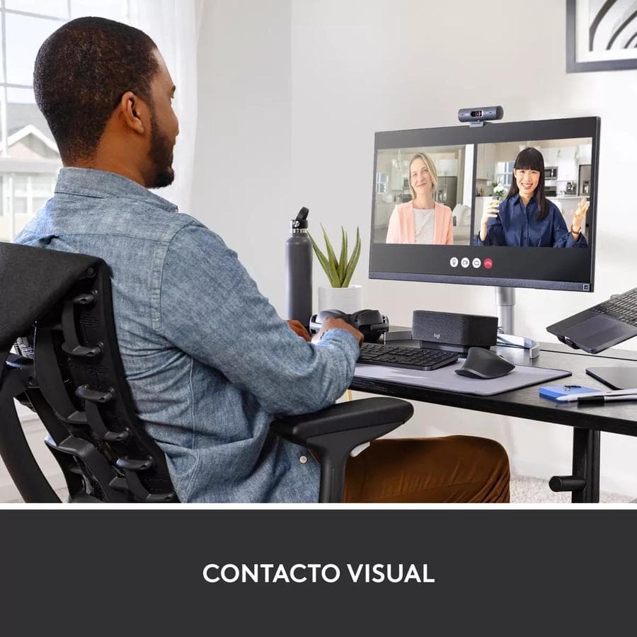 Webcam Full Hd 1080P, Rightlight 4, Logitech Brio 500 Negro — miniatura 7