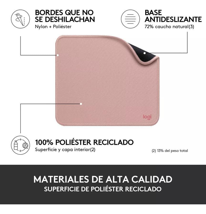 Mouse Pad, Cómodo Deslizamiento Logitech Studio Series Rosa — miniatura 2