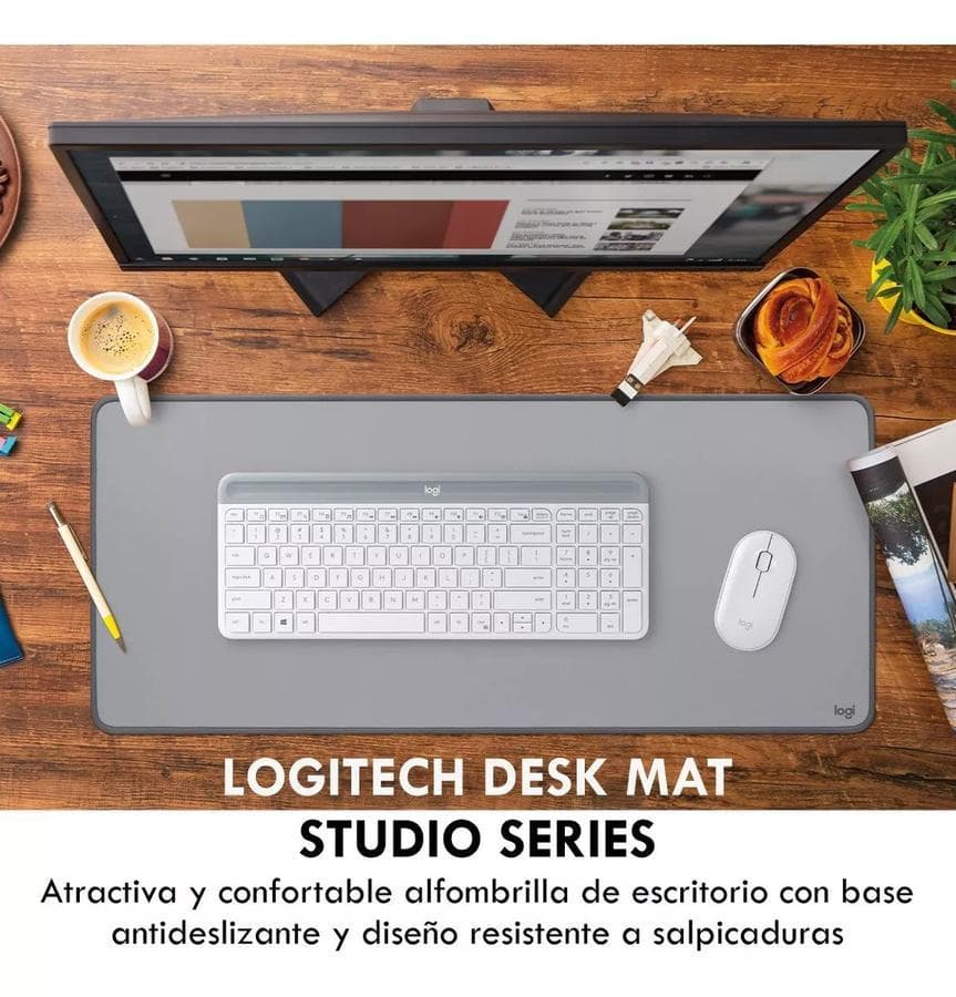 Mouse Pad Logitech 300x700mm Gris — miniatura 3