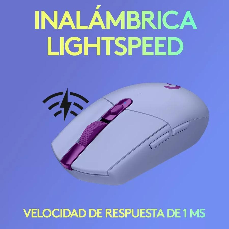 Mouse Gaming Logitech Inalambrico G305 LightSpeed Lila — miniatura 2