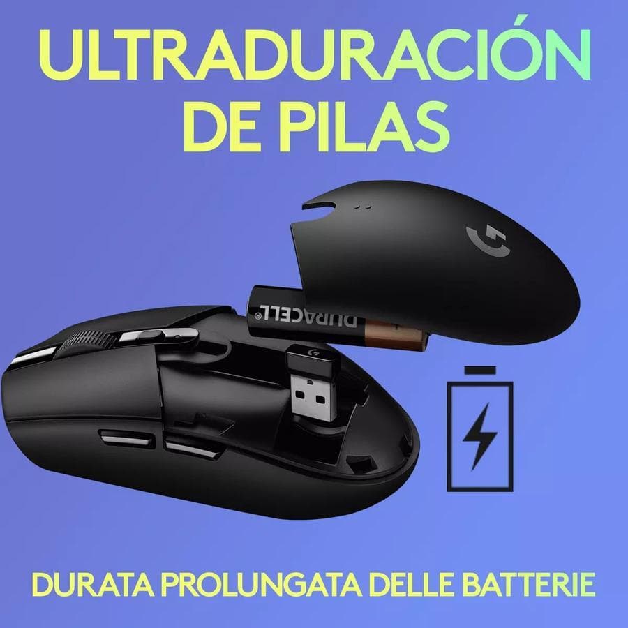 Mouse Gaming Logitech Inalambrico G305 LightSpeed Lila — miniatura 5