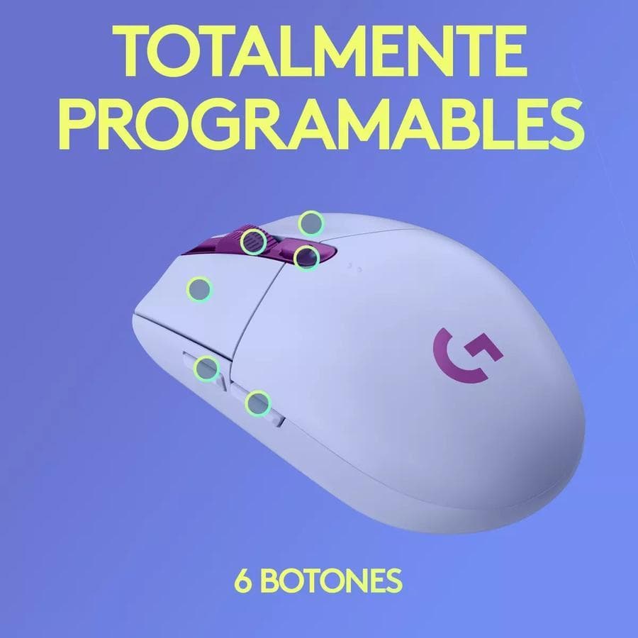 Mouse Gaming Logitech Inalambrico G305 LightSpeed Lila — miniatura 7