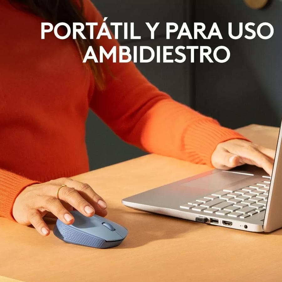 Mouse Inalámbrico Logitech (M170) Gris Azulado — miniatura 5