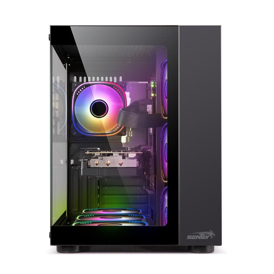 Gabinete Sentey (GS-8200) Lateral Acrilico Negro x7 Fan Argb — miniatura 3