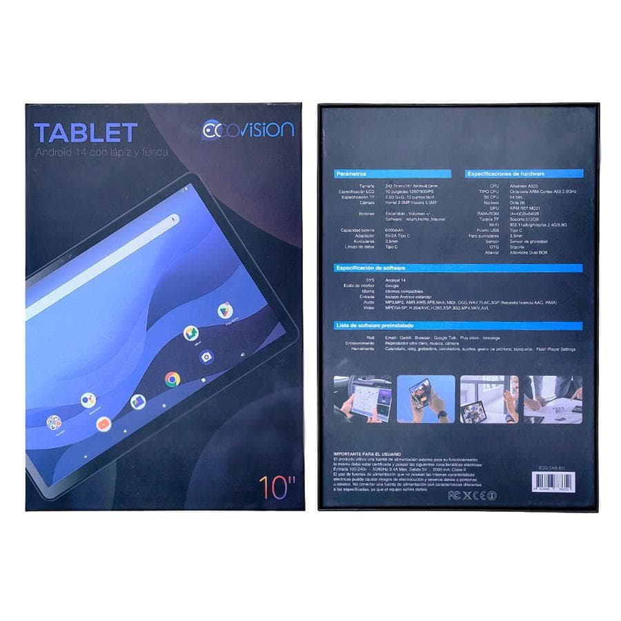 Tablet Ecovision 10 Android 14 64gb 4gb 5mpx Full HD — miniatura 8