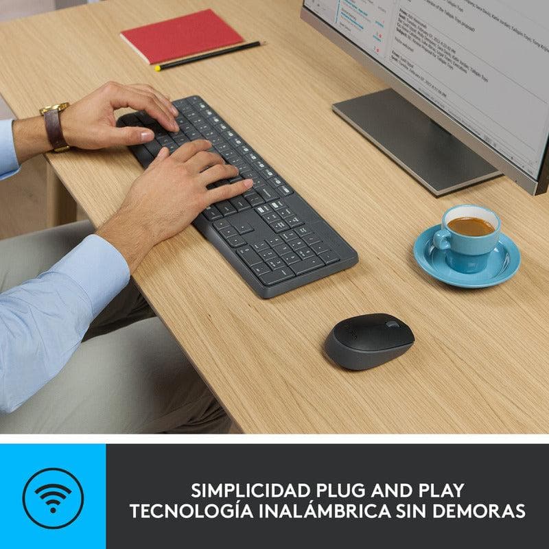 Combo Inalámbrico Logitech Mk235 + Pad Mouse Studio Series — miniatura 2