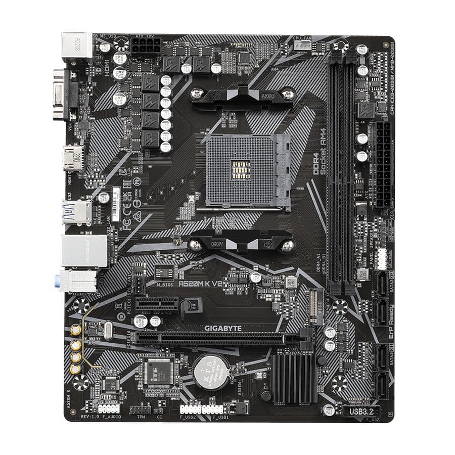Mother Gigabyte A520M K V2 1.1 Socket AM4 — miniatura 2