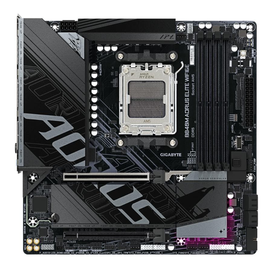 Mother Gigabyte B840M Aorus Elite Wifi6E Socket Am5 — miniatura 2