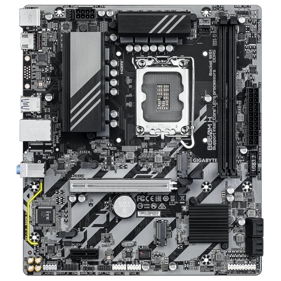 Mother Gigabyte B860M H Socket 1851 — miniatura 2