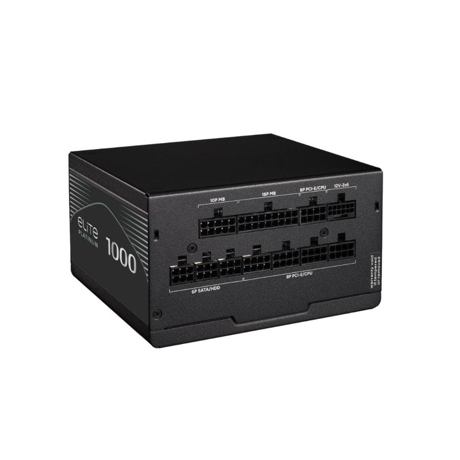 Fuente Cooler Master ELITE 80+ Platinum 1000W FM BL W/AR cord — miniatura 4