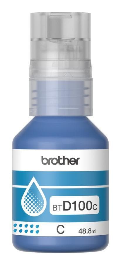 Botella brother btd100cl pack x 3 c/m/a DCPT230/DCPT430W/DCPT530DW/DCPT730DW/DCPT830DW — miniatura 2