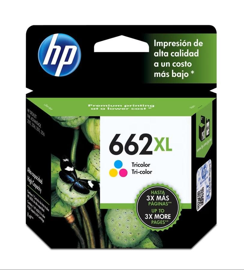 Pack Cartuchos De Tinta Hp 662xl Negro + Tri-color Original — miniatura 3