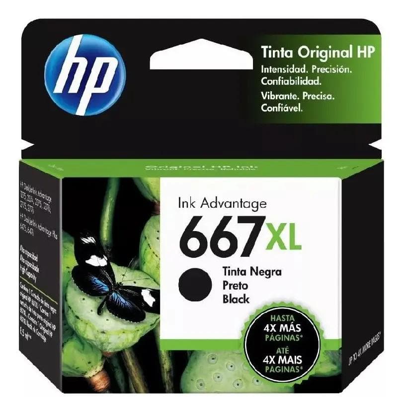 Combo cartuchp hp 667xl negro + 667xl color — miniatura 3