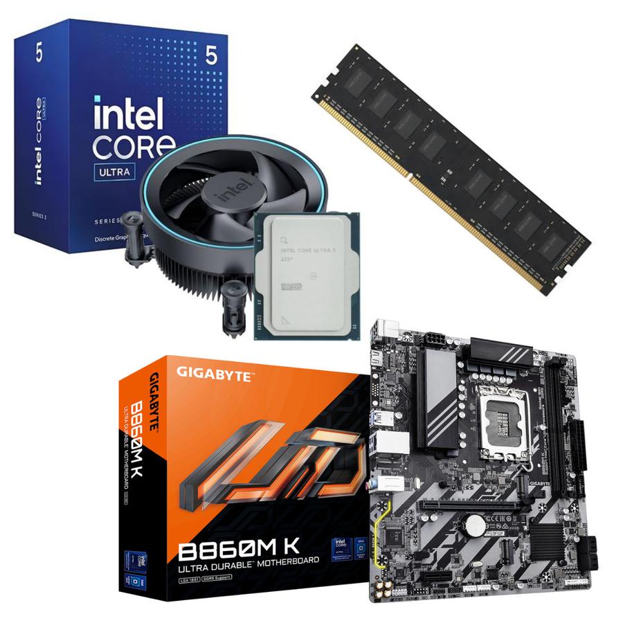 Combo Ecovision  Intel Core Ultra 5 225F + Mother + 16GB 