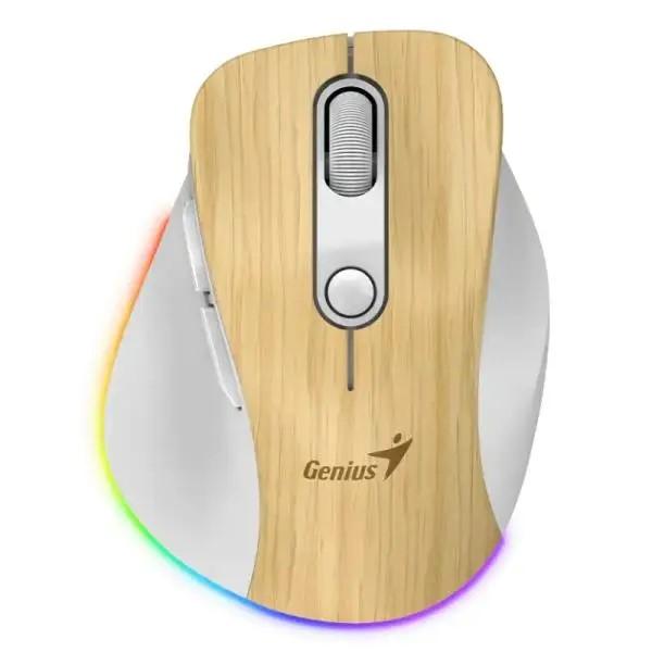 Mouse Inalambrico Genius Ergo 9000S Pro Madera 