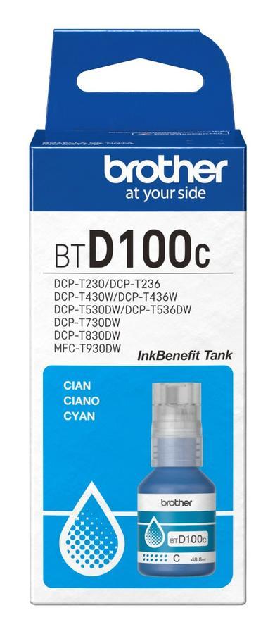 Botella brother btd100cl pack x 3 c/m/a DCPT230/DCPT430W/DCPT530DW/DCPT730DW/DCPT830DW