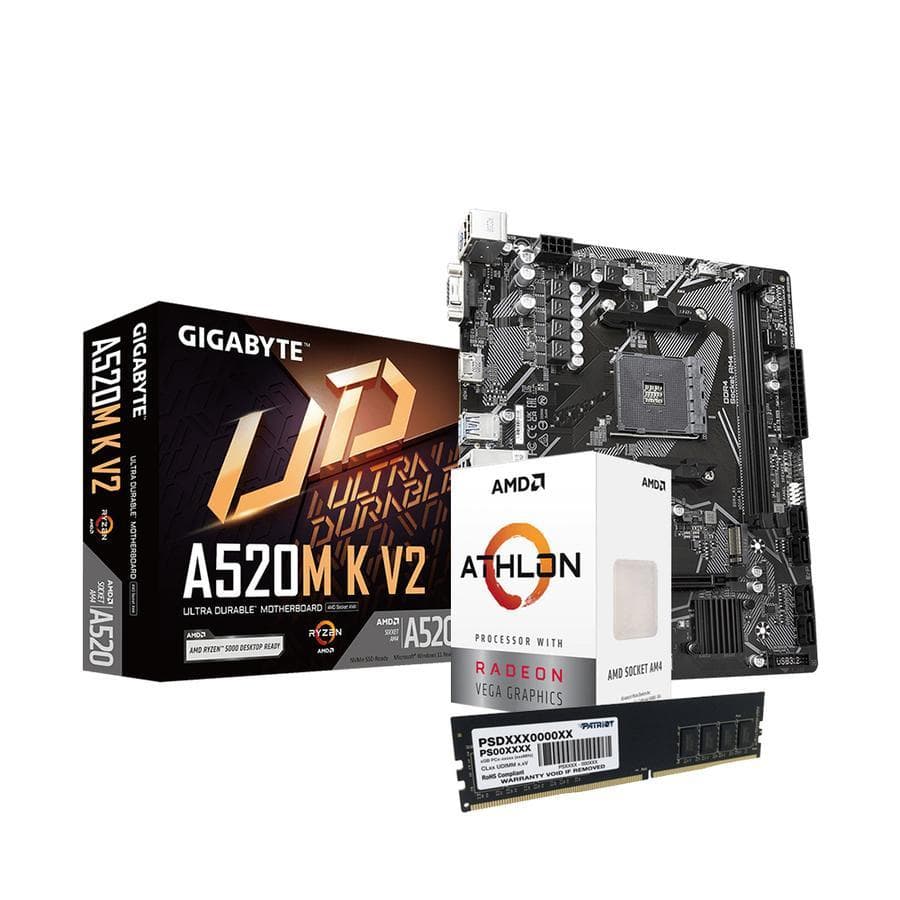 Combo Ecovision Amd Athlon 3000G + Mother + 8Gb + 480Gb