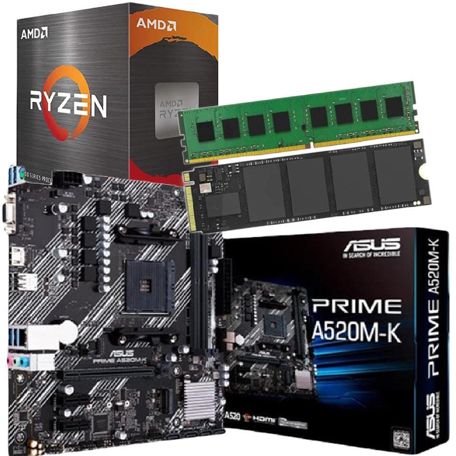Combo Ecovision Amd Ryzen 5 5600GT + 8Gb + 1Tb