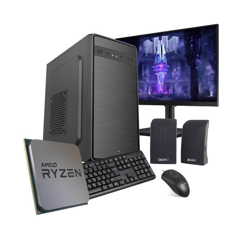 Pc Ecovision Amd Ryzen 3 3200G + 16Gb + 240Gb + Monitor 22