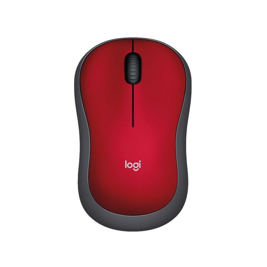 Mouse Logitech Wireless M185 Rojo