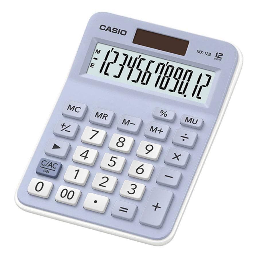 Calculadora Casio (MX-12B-LB) 12 Digitos Grey
