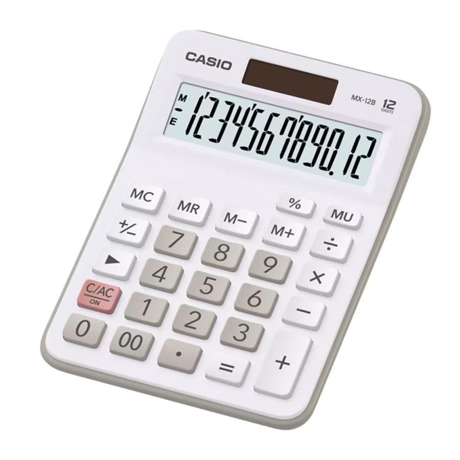 Calculadora Casio (MX-12B-WE) 12 Digitos White