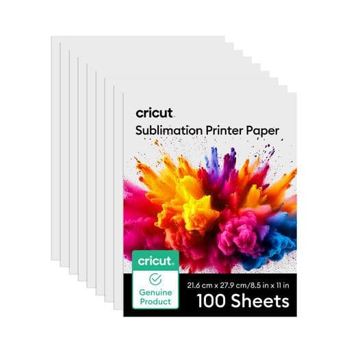 Papel P/Impresora De Sublimación Cricut De 8,5 X 11 Pulgadas, 100 Hojas