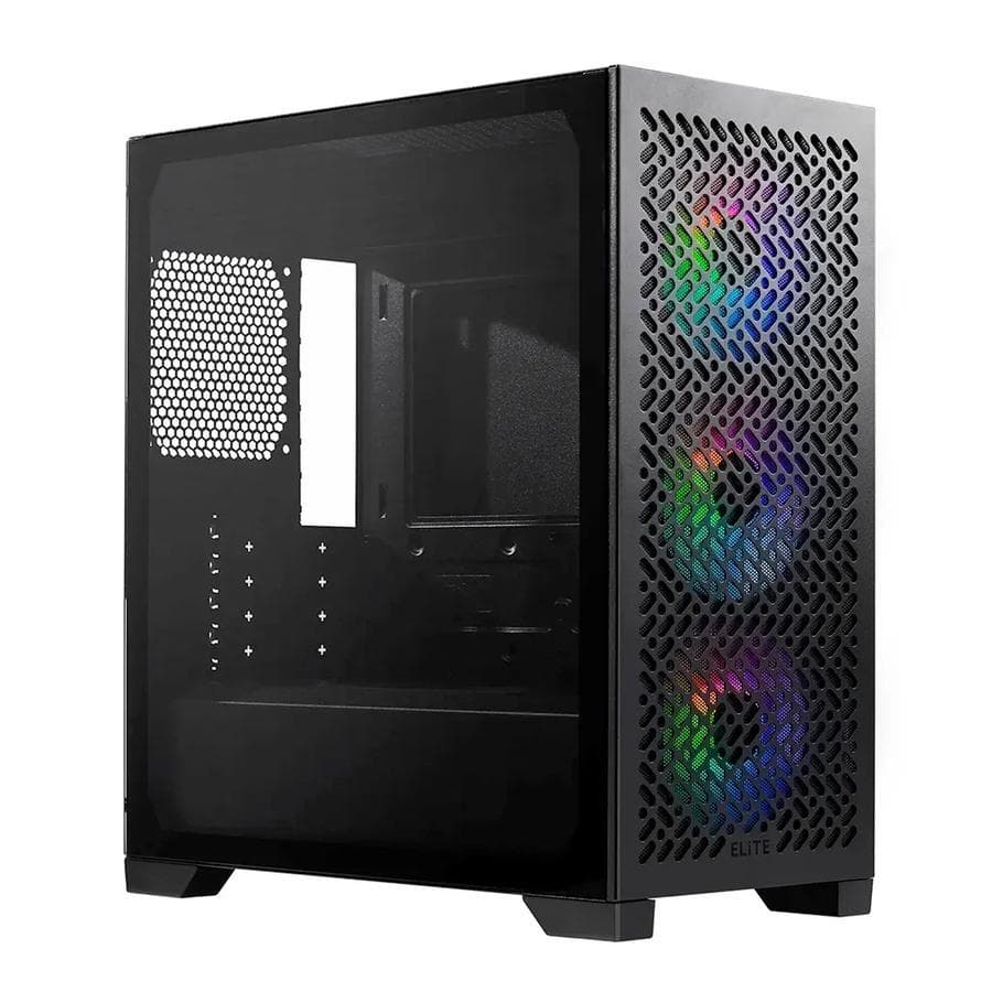 GABINETE COOLER MASTER ELITE 302 BLACK (3 Fans ARGB)