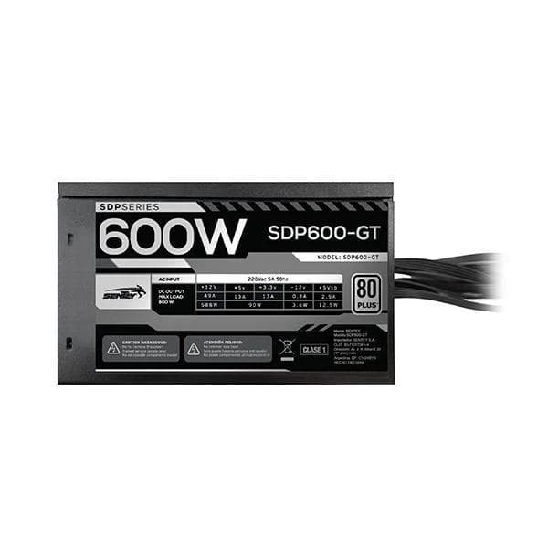 Fuente Sentey 600w SDP600-GT 80 Plus White Certificada ATX Negro