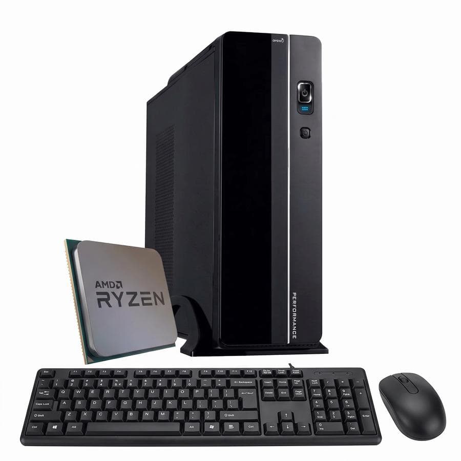 Pc Ecovision Oficina Slim Ryzen 3 3200G + 8Gb + 256Gb