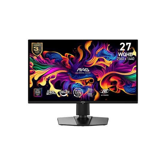 Monitor Gamer Msi 27" Mag 274Qp Qhd Oled 240Hz 0.03Ms Flat 2Xhdmi + 1Xdp