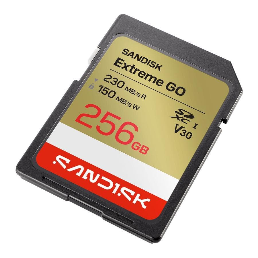 Tarjeta de Memoria SD SanDisk 256GB UHS-I Extreme Go